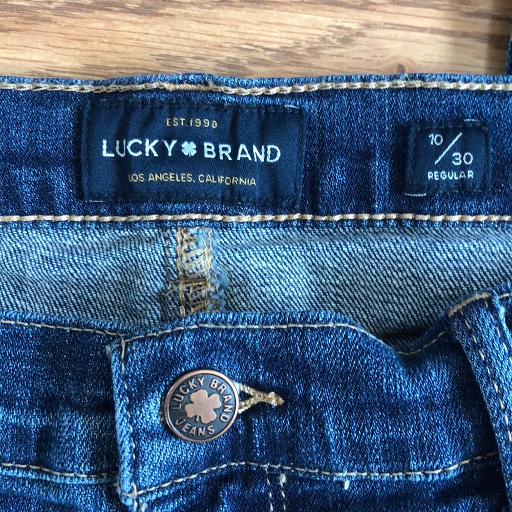 Lucky Brand Mid Rise Sweet Straight Jeans Size 10 - Picture 7 of 14